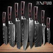 High Carbon Stainless Steel Japanese laser pattern Chef's 8-in kitchen knife