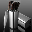 High Carbon Stainless Steel Japanese laser pattern Chef knife with holder sets 6 and 8