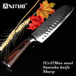 Wishful Pattern Japanese Santoku Chef Knife
